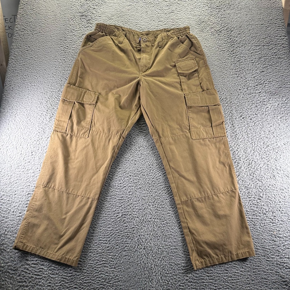 Propper Pant Mens 34x30 Brown Cotton Cargo‎ Straight Baggy Workwear Technician